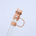 Axyaa Cat Straw Cap for Stanley Thermo Cup - Silicone Tumbler Topper