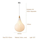Axyaa Wabi-Sabi Cloth E27 Pendant Lamps for Dining Room Kitchen Bar Chandeliers