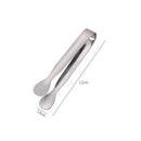 Axyaa Stainless Steel Ice Clip Tongs - Multiuse Café Tool for Kitchen, Party, Restaurant