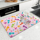 Axyaa Festive Ribbon Kitchen Drying Mat