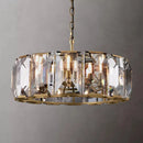 Axyaa Crystal Round LED Chandelier for Dining Room Bedroom Living Room