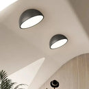 Axyaa Nordic LED Ceiling Light: 20/30CM Semicircle Aluminum Fixture for Living Room, Bedroom, Hallway