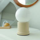 Axyaa Retro Glass Table Lamp Modern Bedroom Decor LED Living Room Study Light