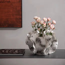 Axyaa Butterfly Wings Ceramic Vase Desk Decoration Modern Decor Artificial Flowers