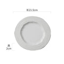 Axyaa Matte Wave Texture Ceramic Plate Set