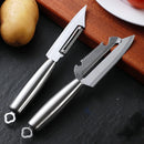 Axyaa Stainless Steel Vegetable Fruit Peeler Grater Knife - Kitchen Gadget