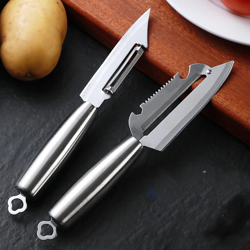Axyaa Stainless Steel Vegetable Fruit Peeler Grater Knife - Kitchen Gadget