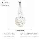 Axyaa Glass Balloon Chandelier: Modern Nordic Lamp for Staircase, Living Room & Dining Room