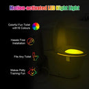 Axyaa Star Projector Toilet Night Light: Motion Sensor, 16 Colors LED Bowl Lights