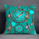 Axyaa Dark Green Floral Animal Pattern Pillowcase - 45cm