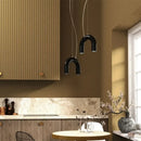 Axyaa Modern Art LED Pendant Light for Minimalist Italian Restaurant Chandeliers & Living Rooms