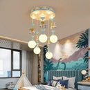 Axyaa Modern Minimalist Kids Room Pendant Light for High-end Bedroom Decor