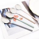 Axyaa Stainless Steel Cutlery Set: 2Pcs Spoons & Chopsticks Flatware Set