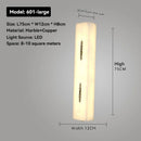 Axyaa Marble Wall Lamp: Designer Natural Copper LED Lighting for Various Rooms
