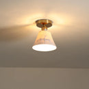 Axyaa Modern Ceramic LED Ceiling Lamp White for Porch & Balcony
