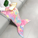 Axyaa Glowing Mermaid Tail Blanket: Plush Wearable Blanket for Teen Girls, Unicorn Sleeping Bag