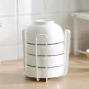 Axyaa Iron Dish Storage Rack: Removable Wire Bowl Drain Rack & Multi-Purpose Drawer Organizer