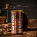 Axyaa Kiln Style Ceramic Coffee Cup Retro Large Capacity Mug Home Drinking Utensil