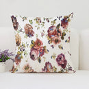 Axyaa Mulberry Floral Cushion Cover - European & American Style Luxury Room Decor