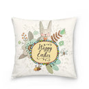 Easter Bunny Polyester Throw Pillow for Home Decor Sofa by Axyaa