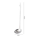 Axyaa Curved Handle Wall Hook Spoon Colander Ladle Stainless Steel Skimmer Kitchen Gadgets