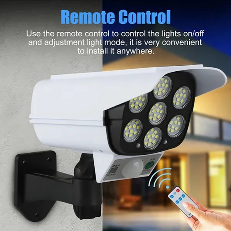 Axyaa Solar Motion Sensor Security Camera Light.IP65 Waterproof, 3 Modes.