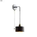Axyaa Walnut Ash LED Wall Sconce, Adjustable Japanese Style Stair Light Fixtures