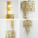 Axyaa Modern Glass Wall Lamp LED Light for Bedroom Living Room TV Background