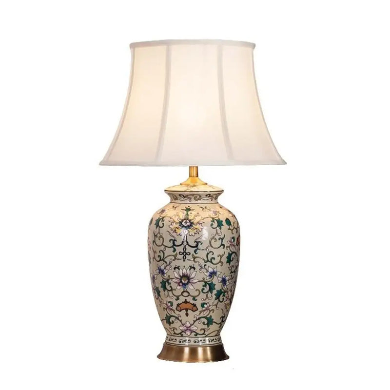 Axyaa Classic Ceramic Table Lamp: American Room Decor, European Retro Design