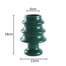 Axyaa Christmas Tree Ceramic Vase: Creative Xmas Table Decor, Floral Arrangement Aesthetic