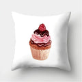 Axyaa Cupcake Pattern Decorative Cushion Cover Sofa Throw Pillowcase