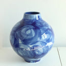 Axyaa Blue-White Porcelain Vase, Ceramic Home Decor Piece and Flower Arrangement Vase