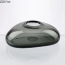 Axyaa Round Glass Vase Hydroponics Plant Pots Aesthetic Room Decor