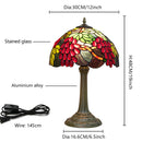 Stained Glass Desk Light Axyaa Brand – Retro Country Style Bedside Table Lamp