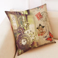 Retro Design Linen Pillowcase for Living Room & Bedroom by Axyaa