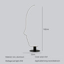 Axyaa Minimalist LED Face Floor Lamp for Living Room and Bedroom Lighting