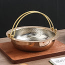 Axya Hammered Stainless Steel Mandarin Duck Hanging Pot for Japanese Sushi