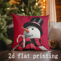 Axyaa Christmas Decorative Pillow Covers for Sofa, Bedroom, Car - Rectangular Cushion Cover