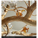 Axyaa Flower Chandeliers Tree Branch Pendant Lights for Living Dining Room Decor