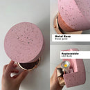 Axyaa LED Terrazzo G4 Wall Lamp in Pink for Bedroom and Living Room Decor