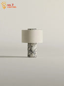 Axyaa Marble Table Lamp with USB Charging, Touch Switch LED Desk Light for Bedroom