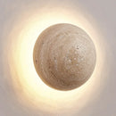 Axyaa Cream Bedside Wall Light with Yellow Cave Stone - Retro Art Decoration