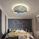 Axyaa Kid's Room Ceiling Light - Whale & Rocket Design