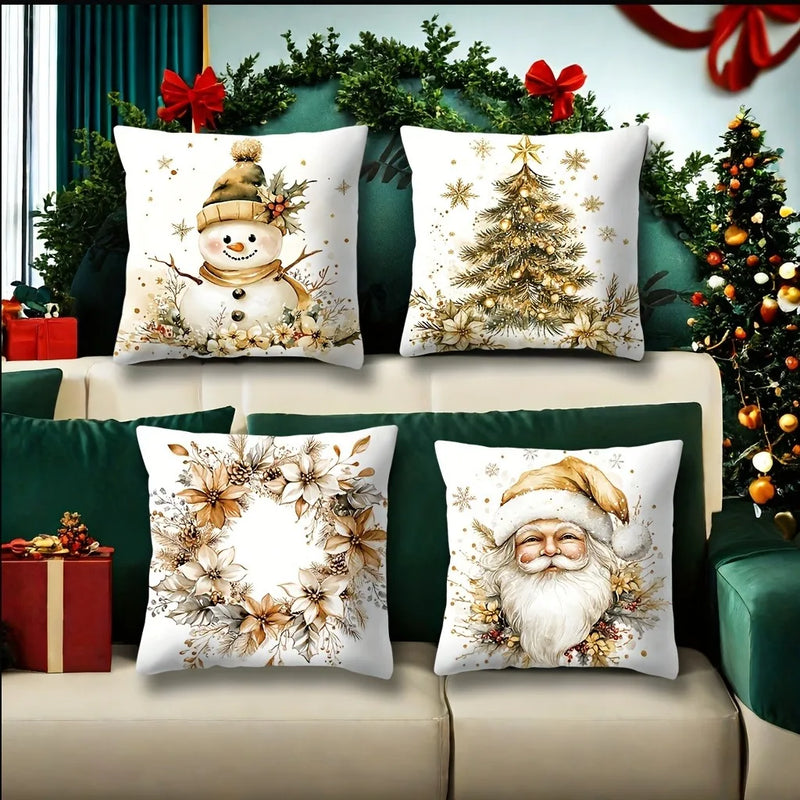 Axyaa Christmas Pillowcase Set for Festive Home Decor