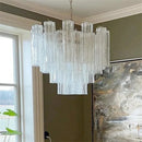 Axyaa Colorized Glass LED Chandelier for Living Room, Kitchen, Bedroom