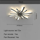 Axyaa Luxury Modern Ceiling Fan Lamp for Living & Dining Room