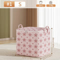 Axyaa Foldable Closet Organizer Bag with Handle for Clothes, Blankets, and Pillows
