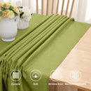 Axyaa Solid Color Linen Tablecloth for Home, Banquet, Parties - Washable & Stylish