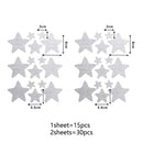 Watercolor Stars Wall Decals by Axyaa  - Simple Pattern Kids Room Decoration
