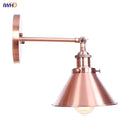 Axyaa Pink Retro LED Wall Light Fixture Industrial Vintage Iron Ambient Luminaire